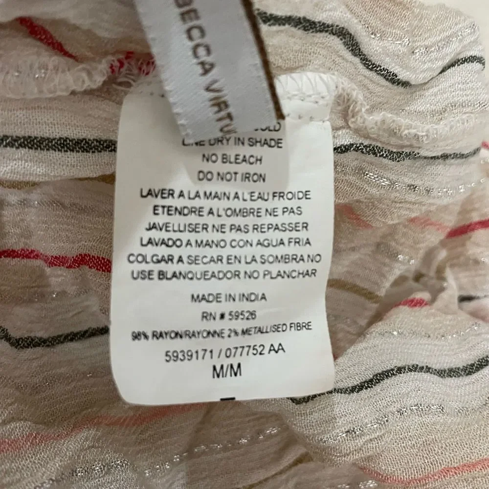 Becca Beach Cover Up Dress Sparkle Glittery Colorful Size Medium Endless Summer